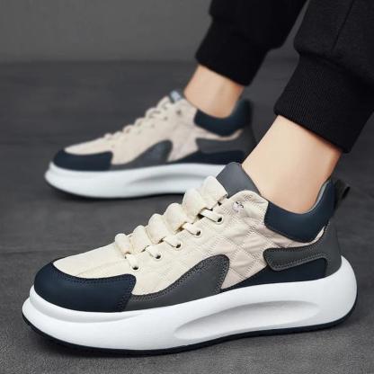 Quilted Lace Up Athletic Sneakers - My Beach Shoes