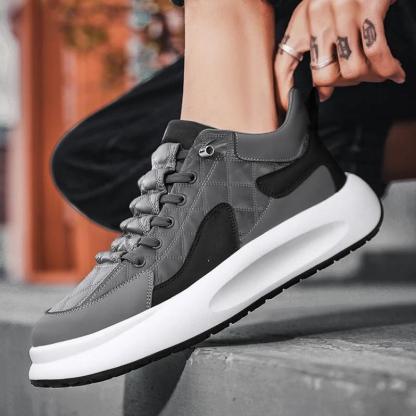 Quilted Lace Up Athletic Sneakers - My Beach Shoes