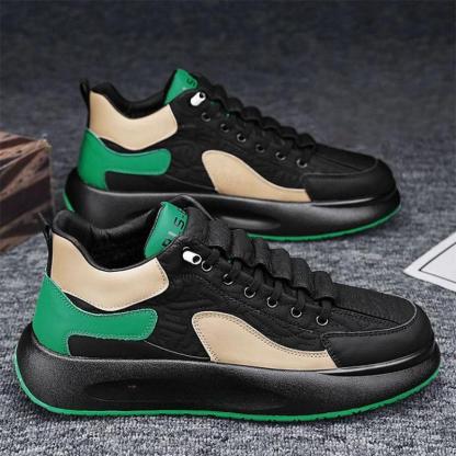 Quilted Lace Up Athletic Sneakers - My Beach Shoes