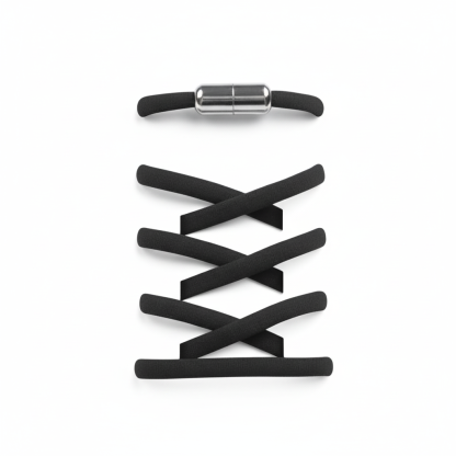 Half Round No Tie Elastic Stretch Tieless Shoelaces