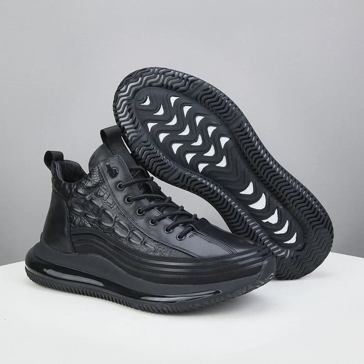 Rugged Sneakers With Textured Design - My Beach Shoes