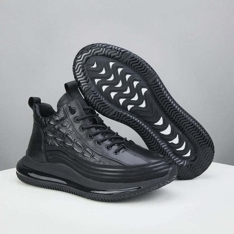 Rugged Sneakers With Textured Design - My Beach Shoes