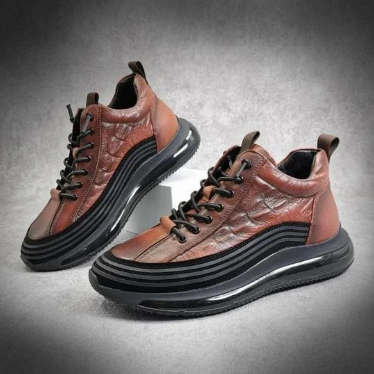 Rugged Sneakers With Textured Design - My Beach Shoes