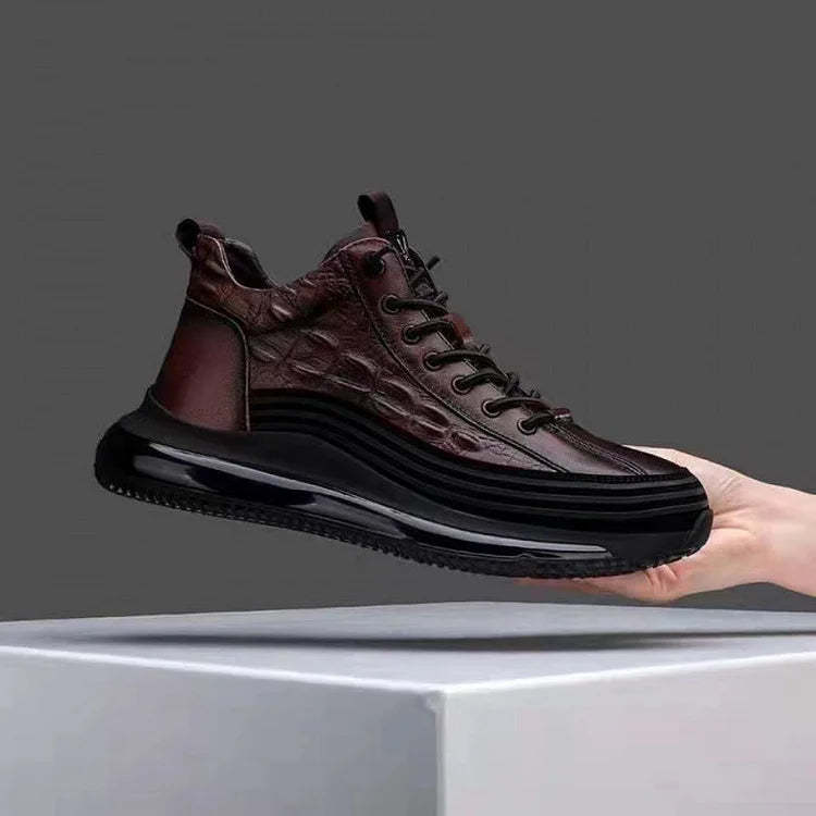 Rugged Sneakers With Textured Design - My Beach Shoes