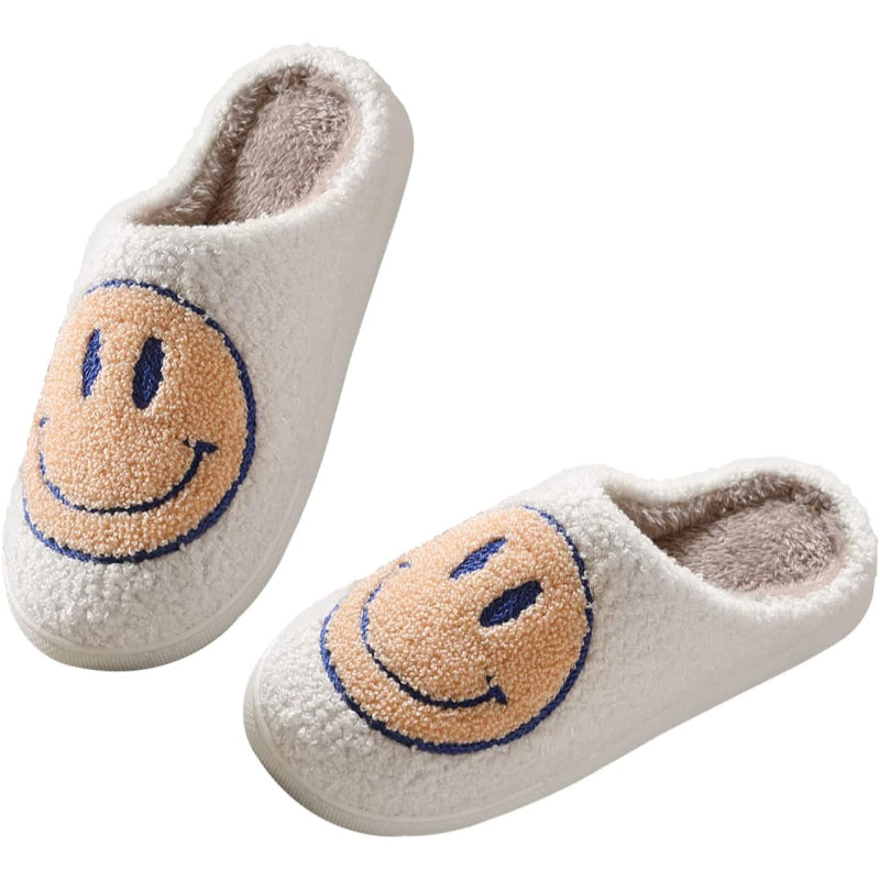 Cozy Smile Plush Slip On Slippers - My Beach Shoes