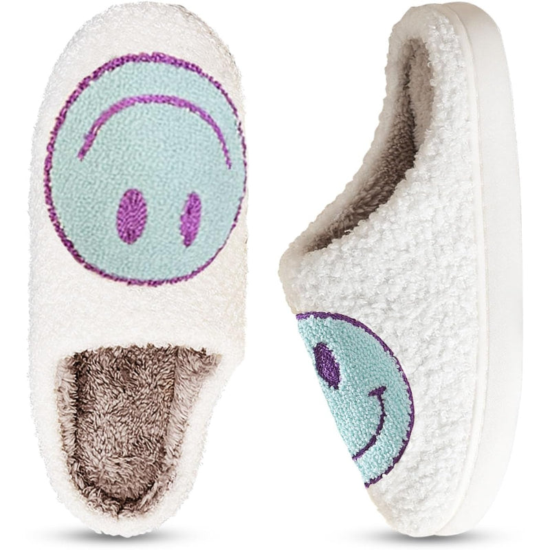 Cozy Smile Plush Slip On Slippers - My Beach Shoes