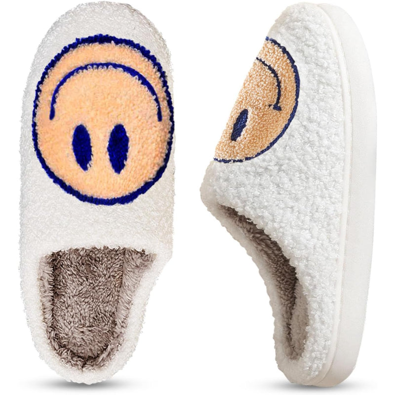 Cozy Smile Plush Slip On Slippers - My Beach Shoes