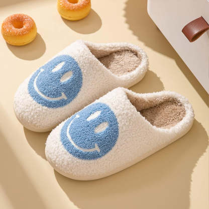 Cozy Smile Plush Slip On Slippers - My Beach Shoes