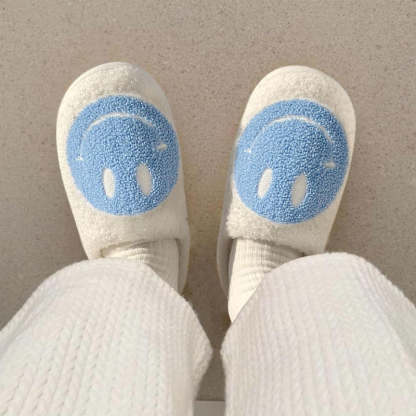 Cozy Smile Plush Slip On Slippers - My Beach Shoes