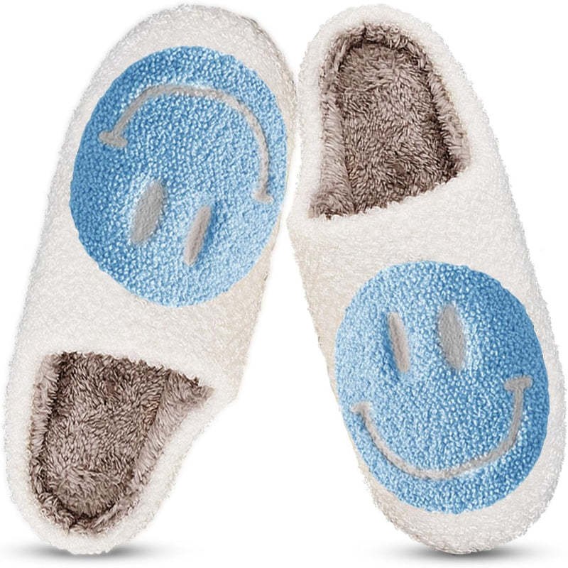 Cozy Smile Plush Slip On Slippers - My Beach Shoes