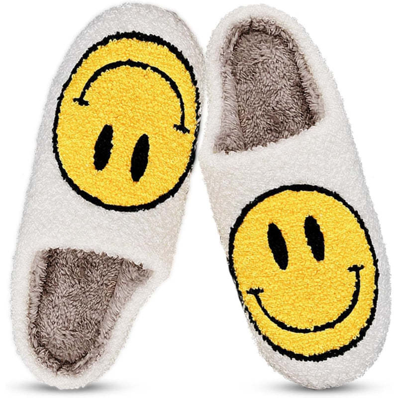 Cozy Smile Plush Slip On Slippers - My Beach Shoes