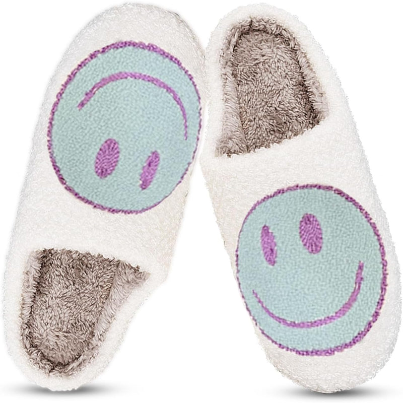 Cozy Smile Plush Slip On Slippers - My Beach Shoes
