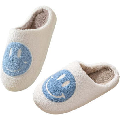 Cozy Smile Plush Slip On Slippers - My Beach Shoes