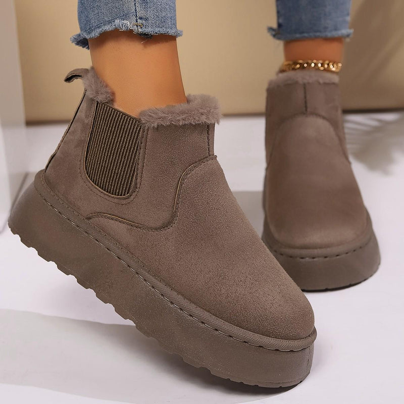 Soft Wool Lined Comfy Boots-My Beach Shoes