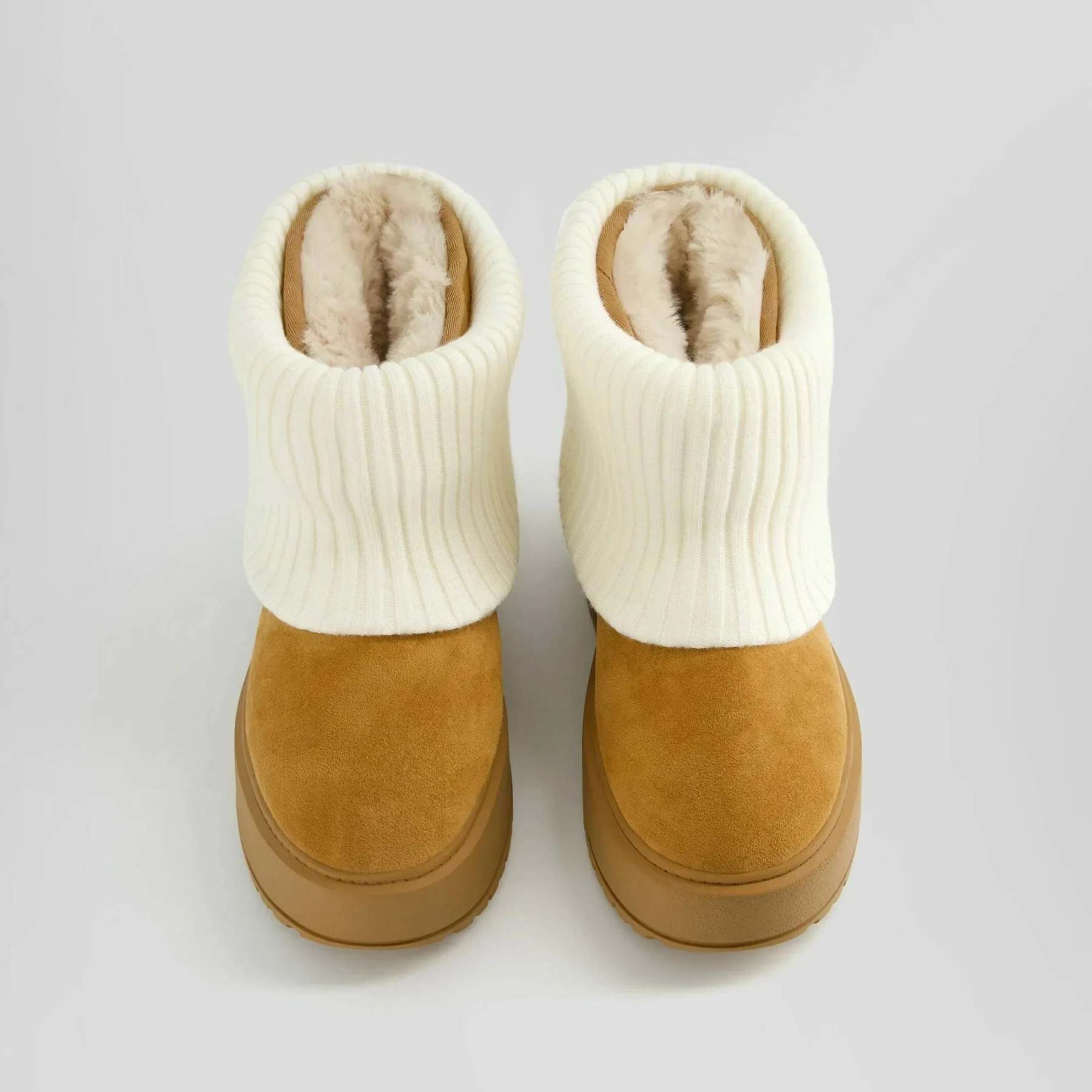 Stylish And Comfy Snow Boots With Faux Fur Lining-My Beach Shoes