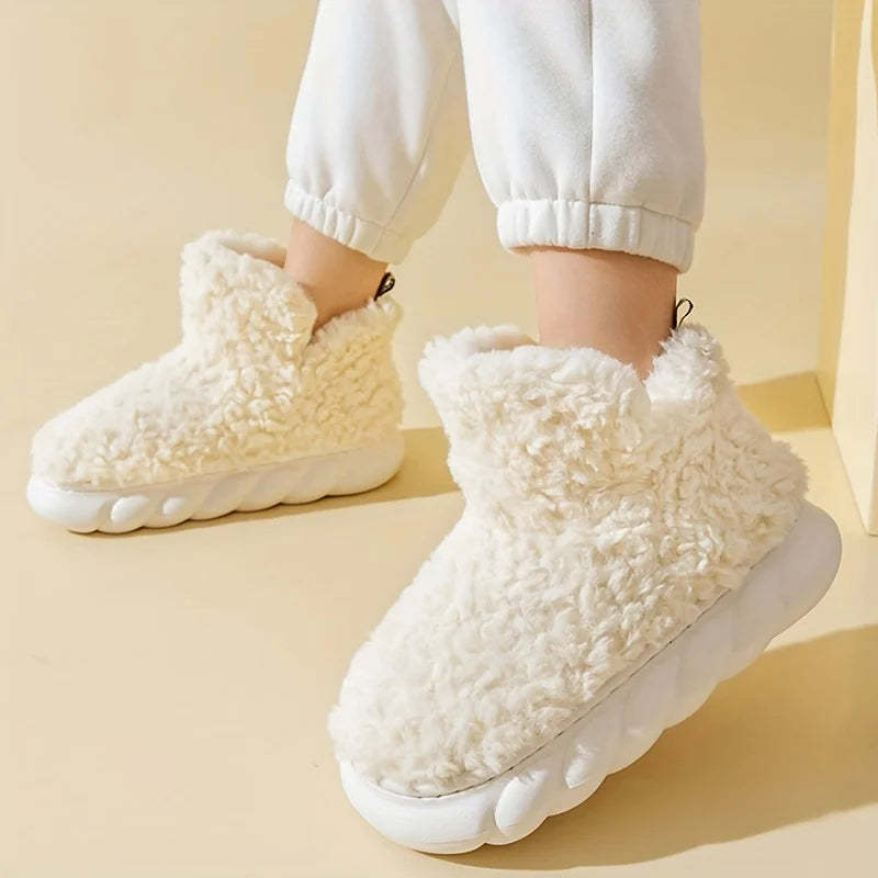 Thick Bottom Fluffy Warm Shoes-My Beach Shoes