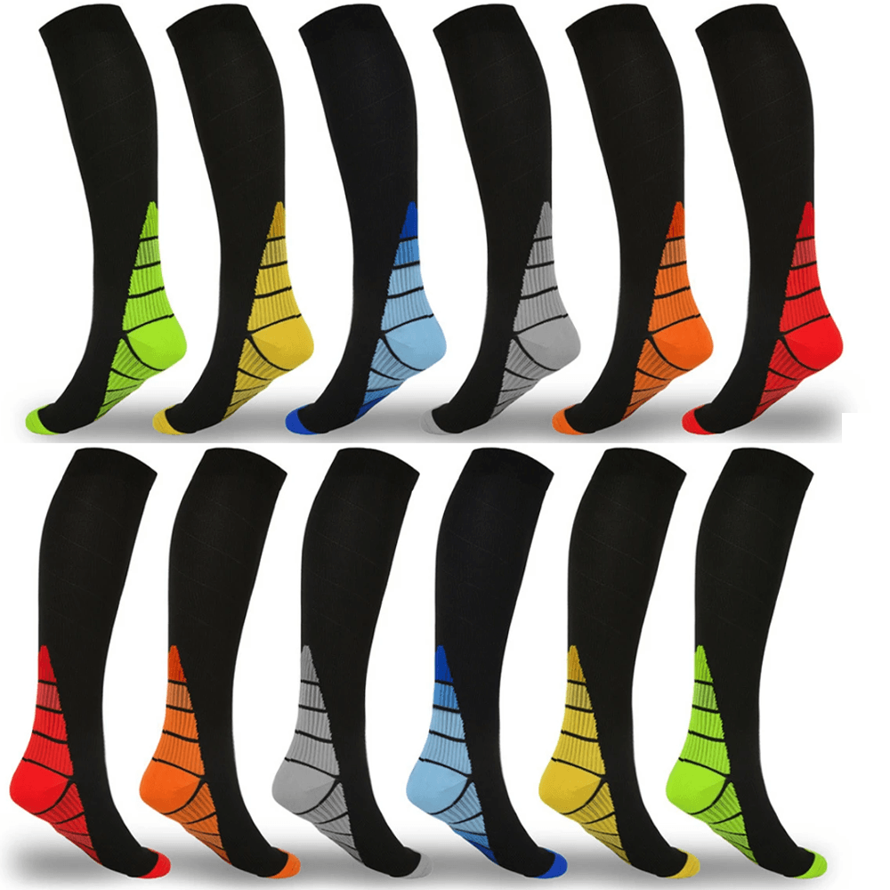 Compression Socks for Men & Women (6 Pack)-My Beach Shoes