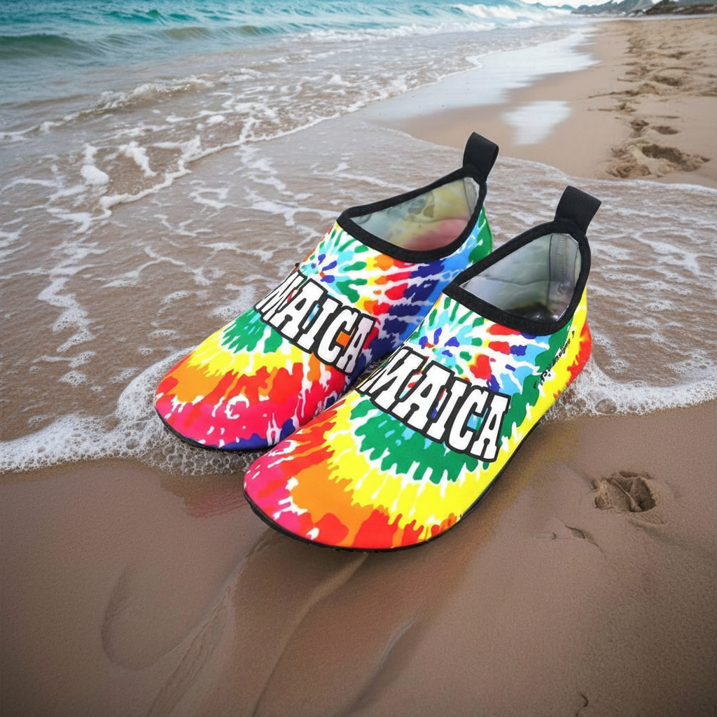 Quick Dry Water Shoes With Adjustable Strap For Outdoor Use in Dark Pink - Bottom View