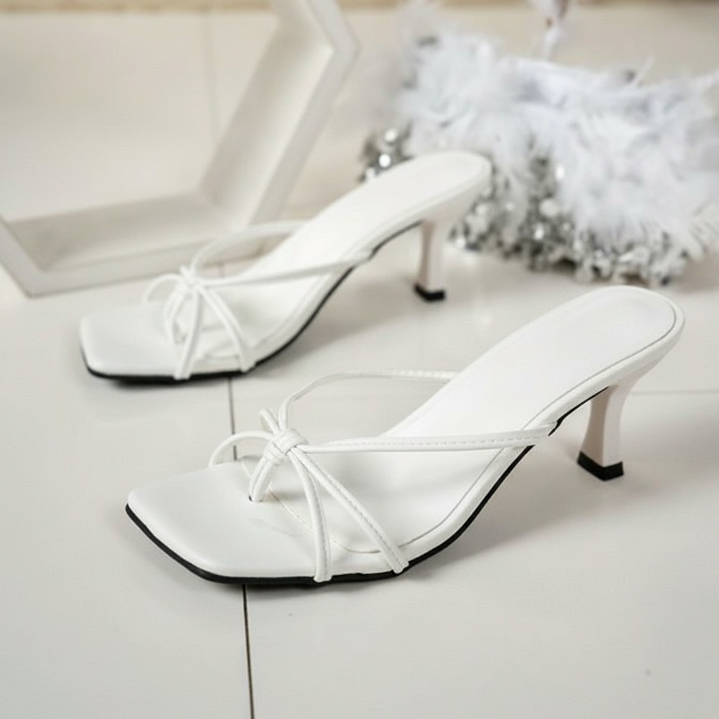 Stylish Criss Cross Strap Mule Slip On Sandals For Women