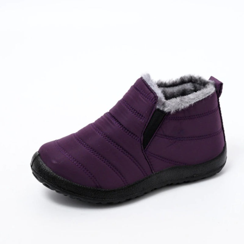 Non-Slip Plush Waterproof Ankle Boots-My Beach Shoes