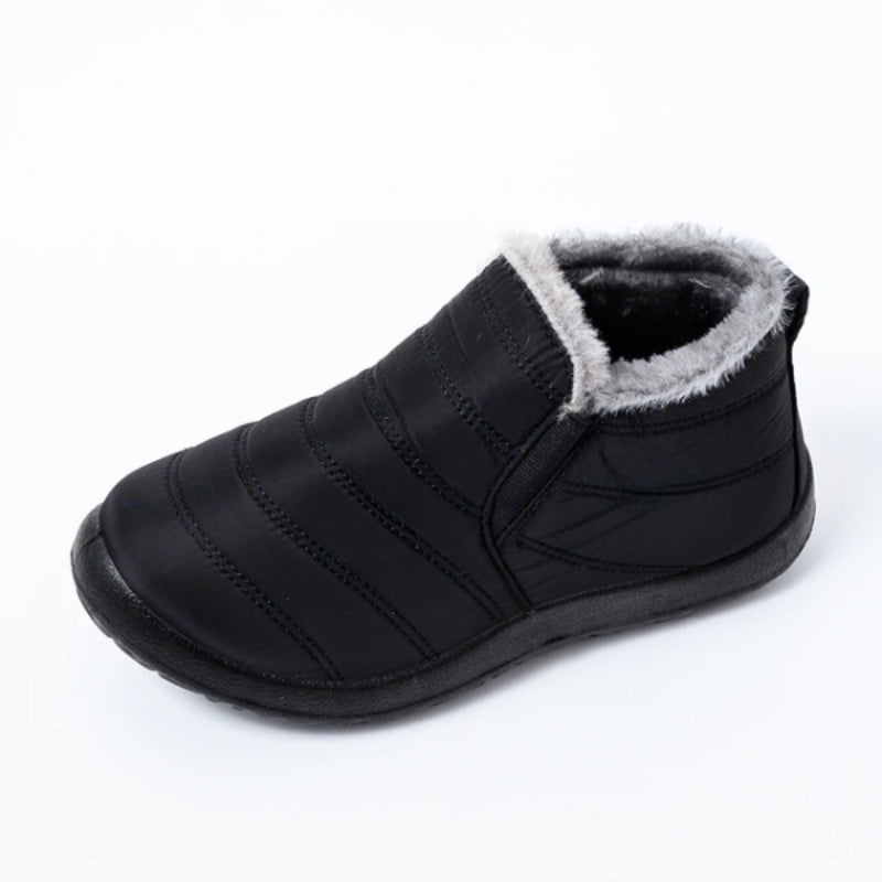 Non-Slip Plush Waterproof Ankle Boots-My Beach Shoes