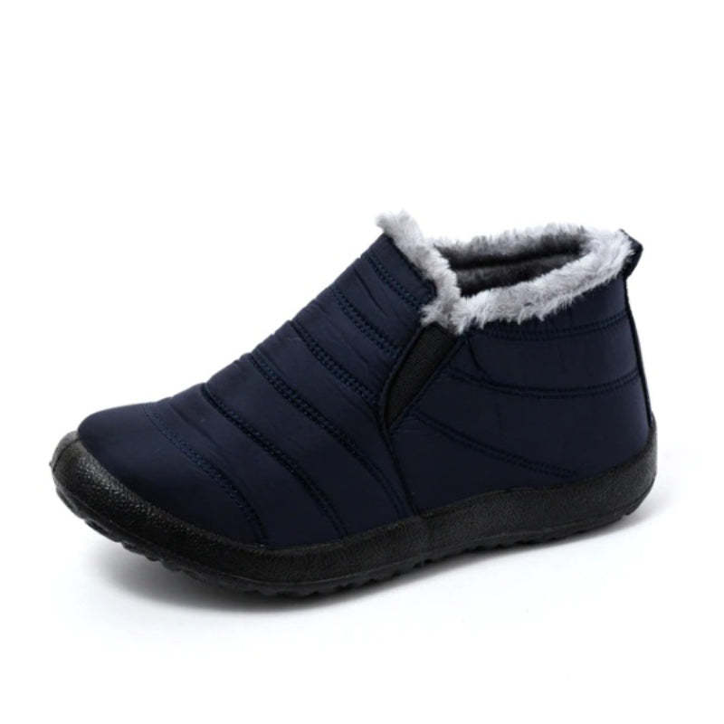 Non-Slip Plush Waterproof Ankle Boots-My Beach Shoes