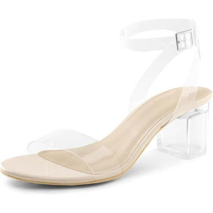 Women Open Style Block With Straps - My Beach Shoes