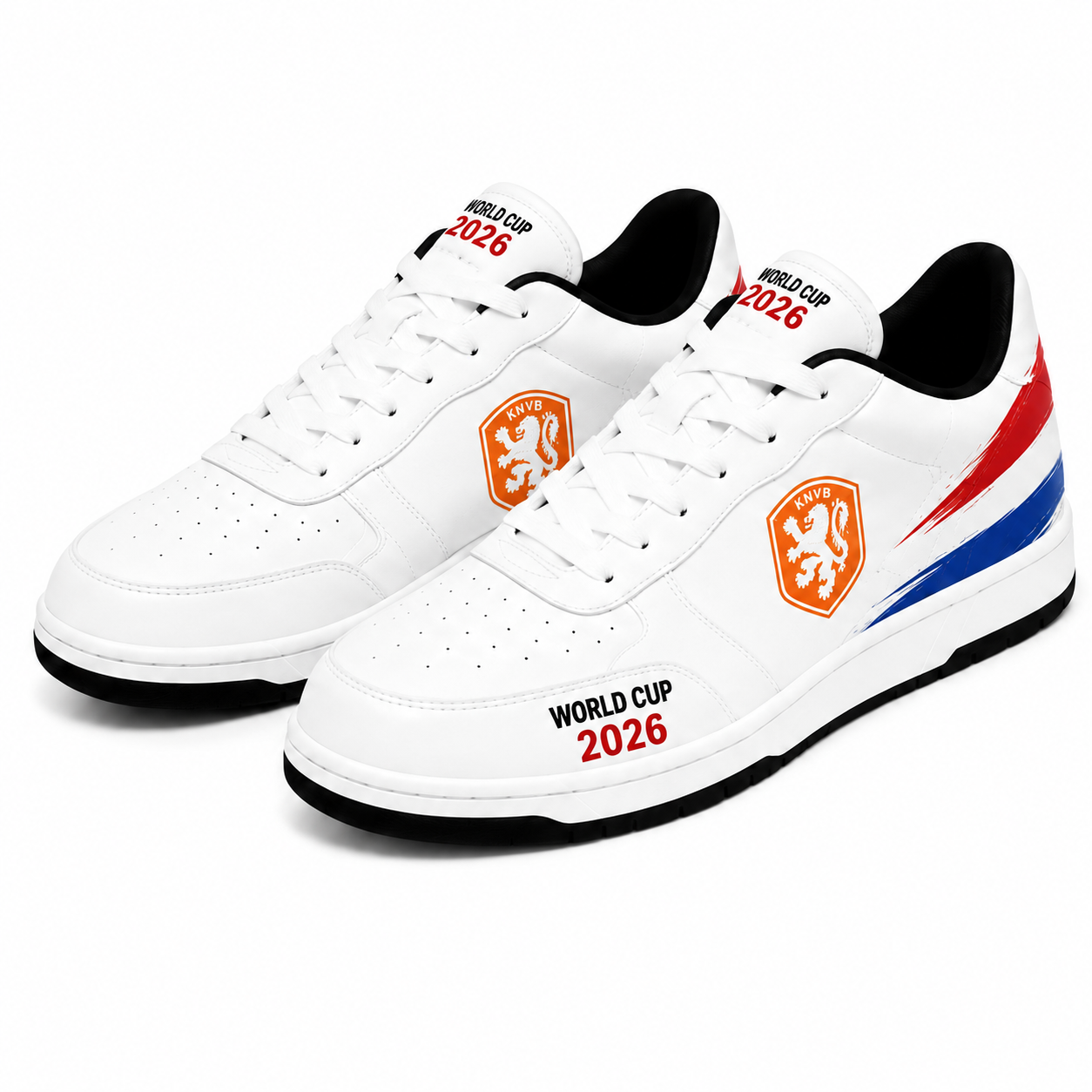 World Cup 2026 Netherlands Football Fan Printed Shoes