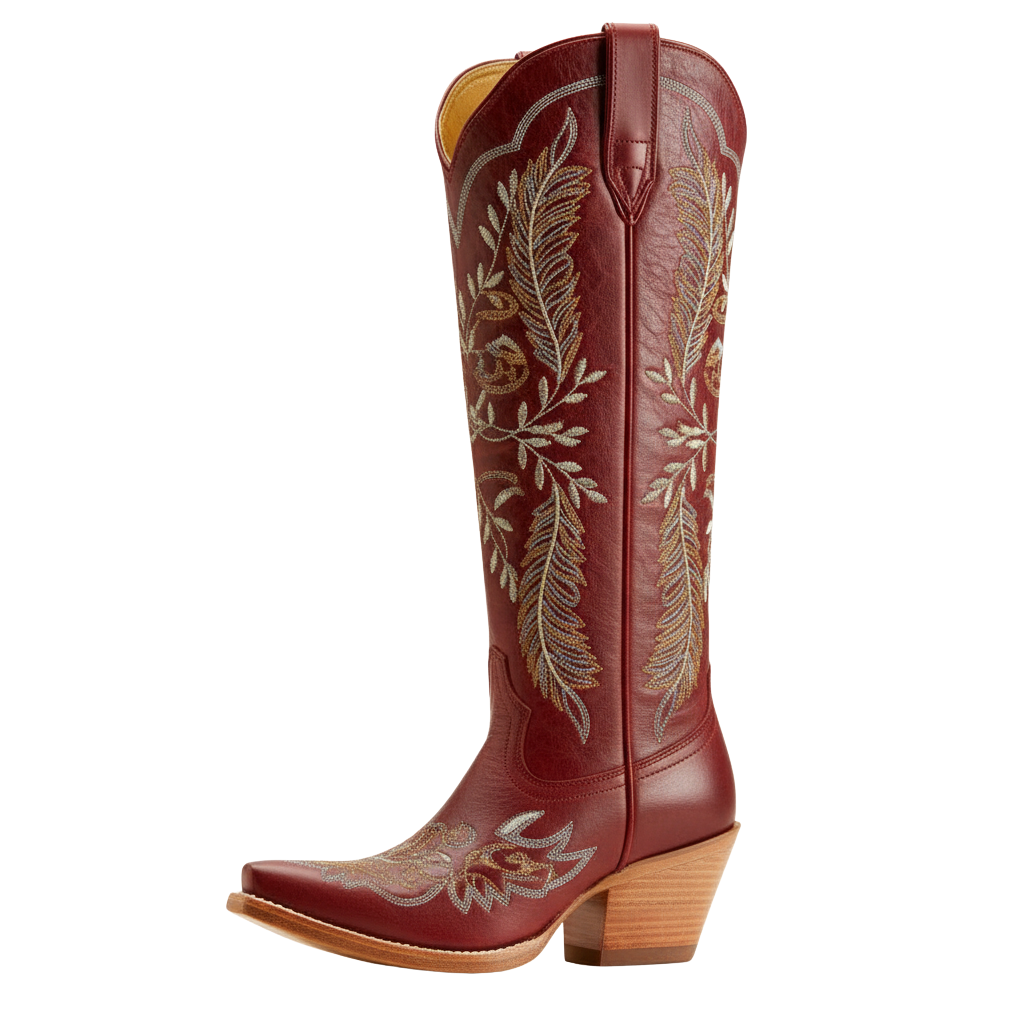 Western Leather Cowgirl Boot