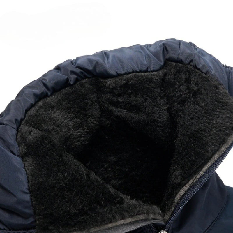 Black Waterproof Winter Non-Slip Warm Snow Boot-My Beach Shoes