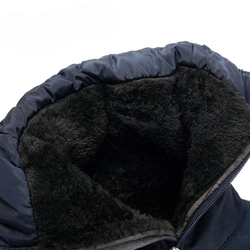 Black Waterproof Winter Non-Slip Warm Snow Boot-My Beach Shoes