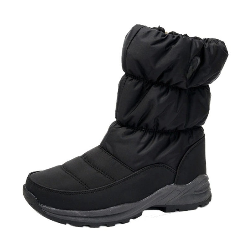 Black Waterproof Winter Non-Slip Warm Snow Boot - My Beach Shoes