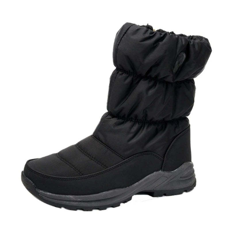 Black Waterproof Winter Non-Slip Warm Snow Boot - My Beach Shoes