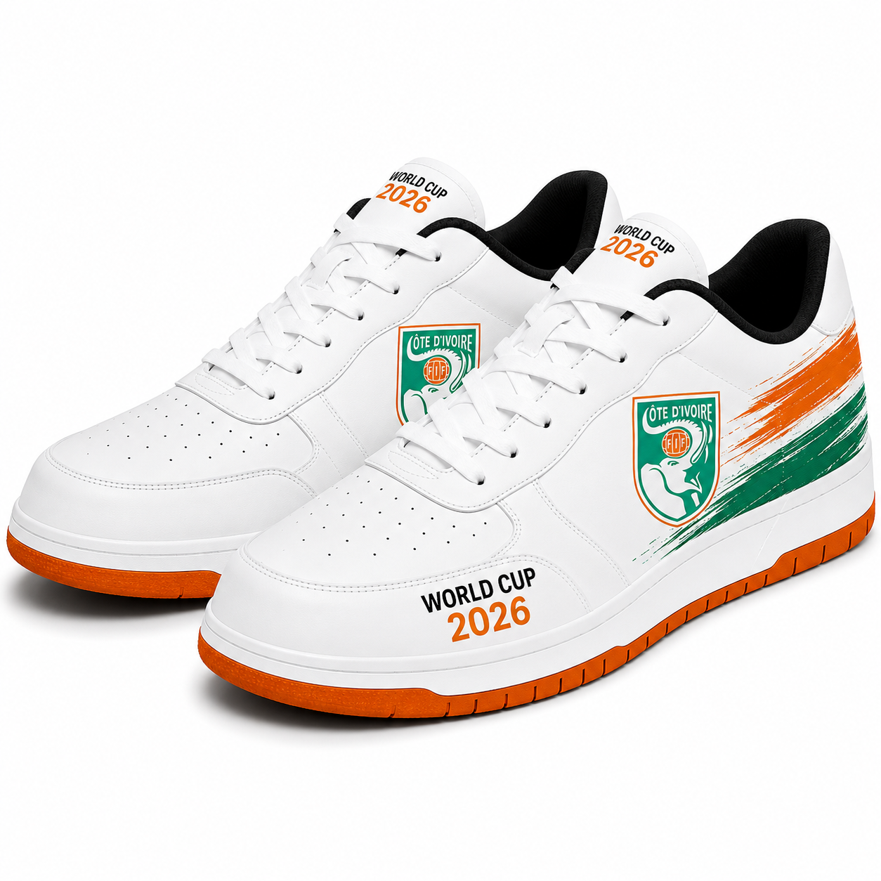 World Cup 2026 Côte d'Ivoire Football Fan Printed Shoes
