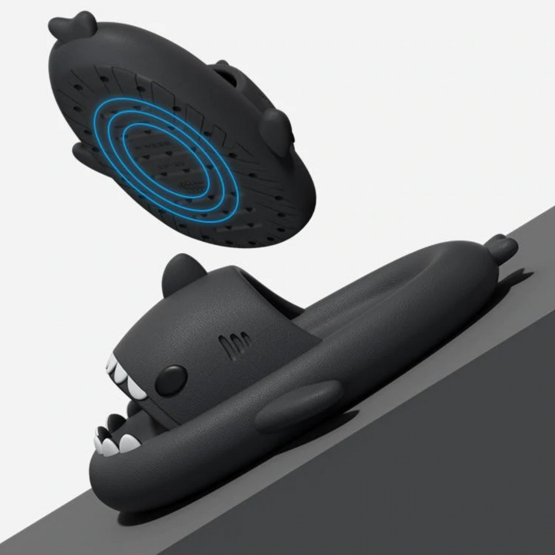Shark Cloud Slides - Comfortable and Stylish Slip-On Sandals-My Beach Shoes