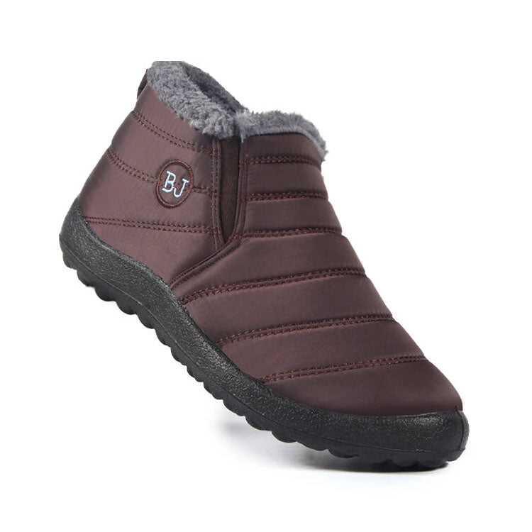 Waterproof Warm Flat Fur Boots For Women-My Beach ShoesWaterproof Warm Flat Fur Boots For Women - Image 7