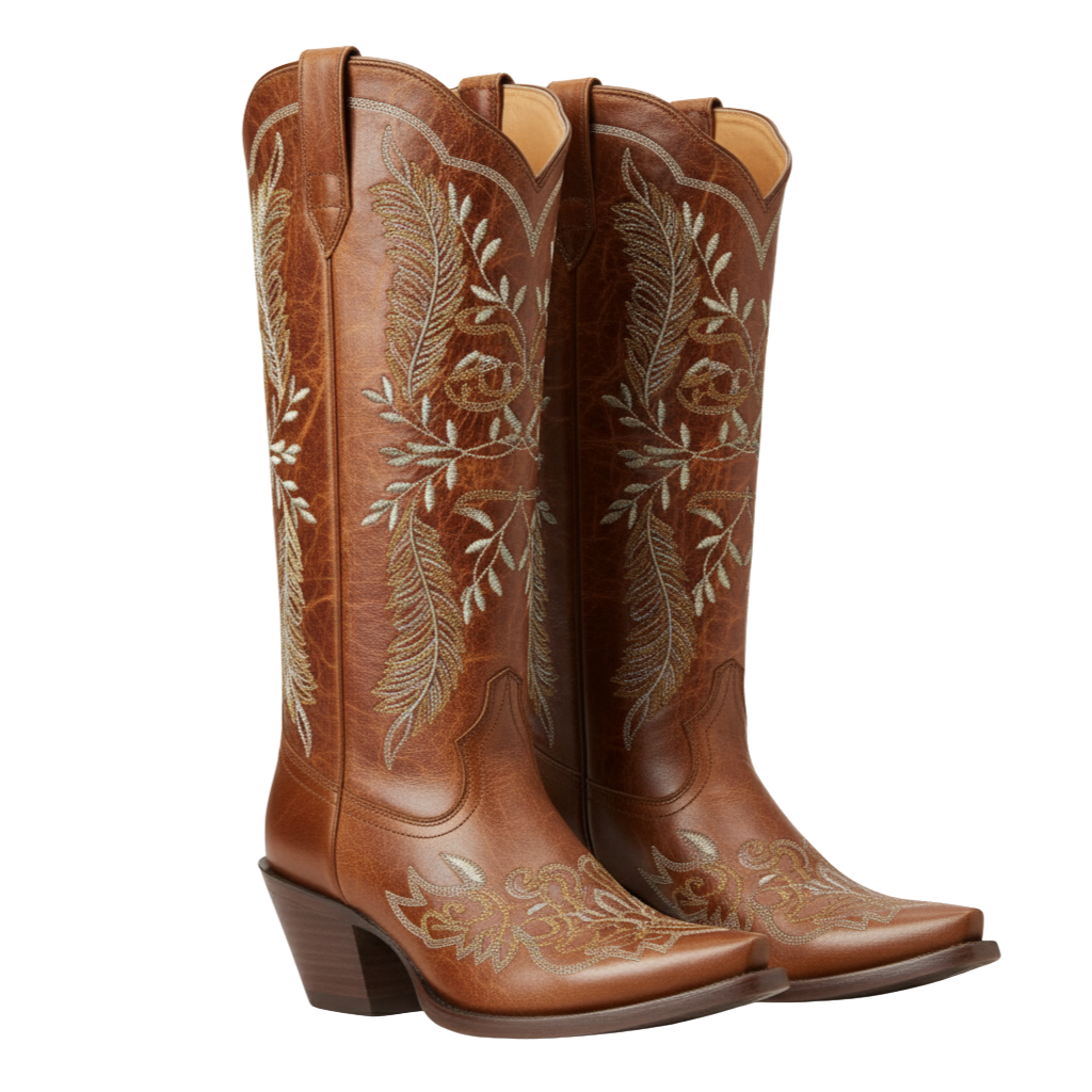 Western Leather Cowgirl Boot