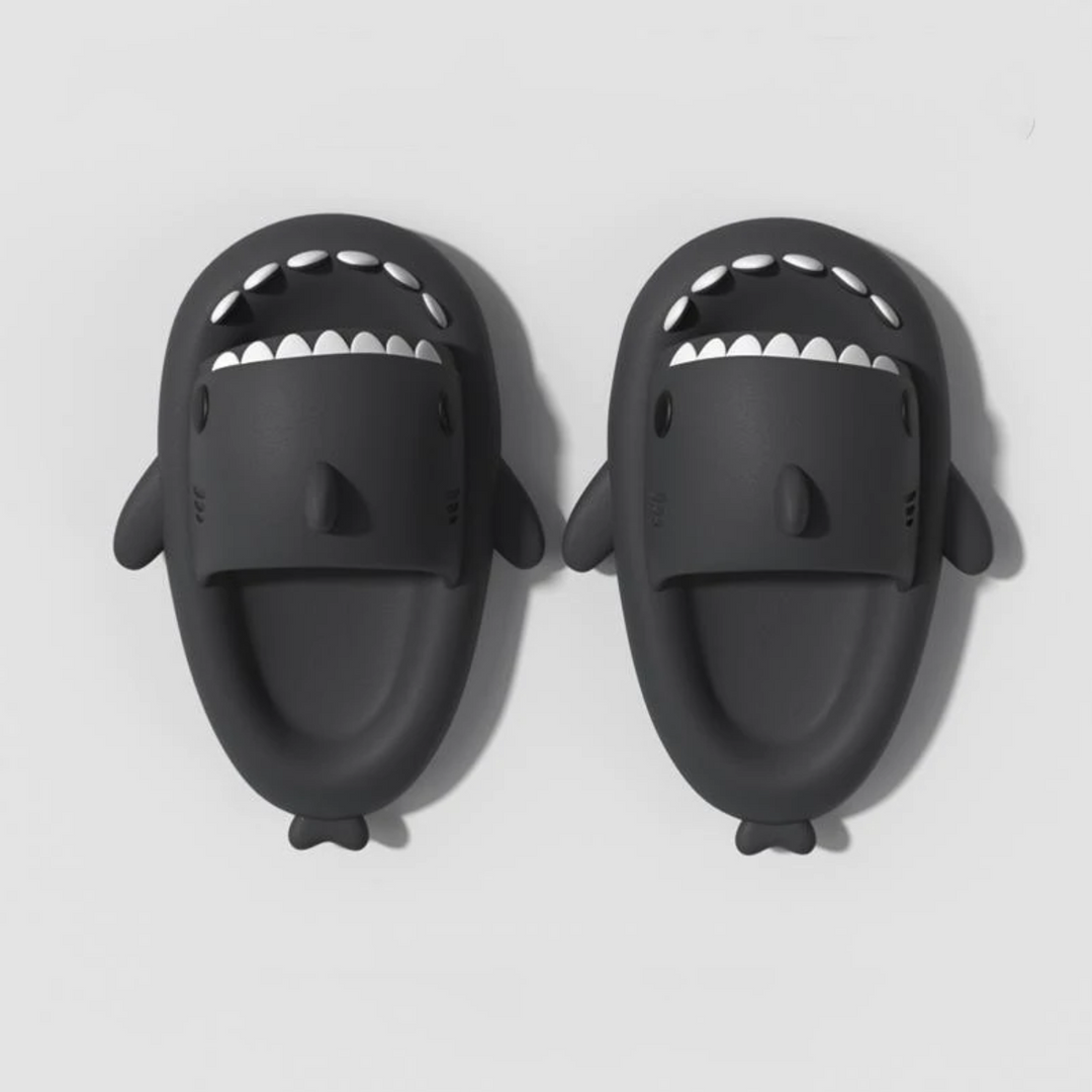 Shark Cloud Slides - Comfortable and Stylish Slip-On Sandals-My Beach Shoes