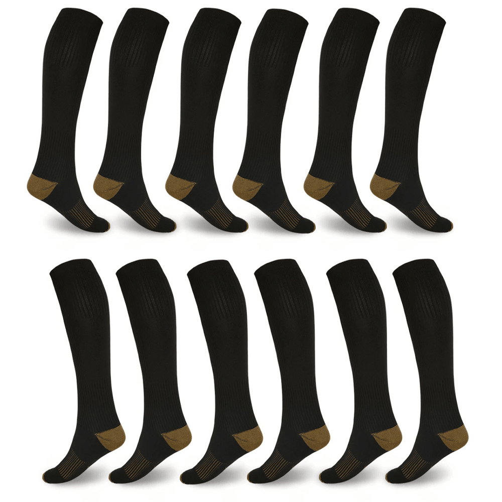 Compression Socks for Men & Women (6 Pack) - My Beach Shoes