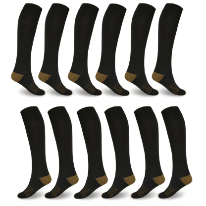 Compression Socks for Men & Women (6 Pack) - My Beach Shoes