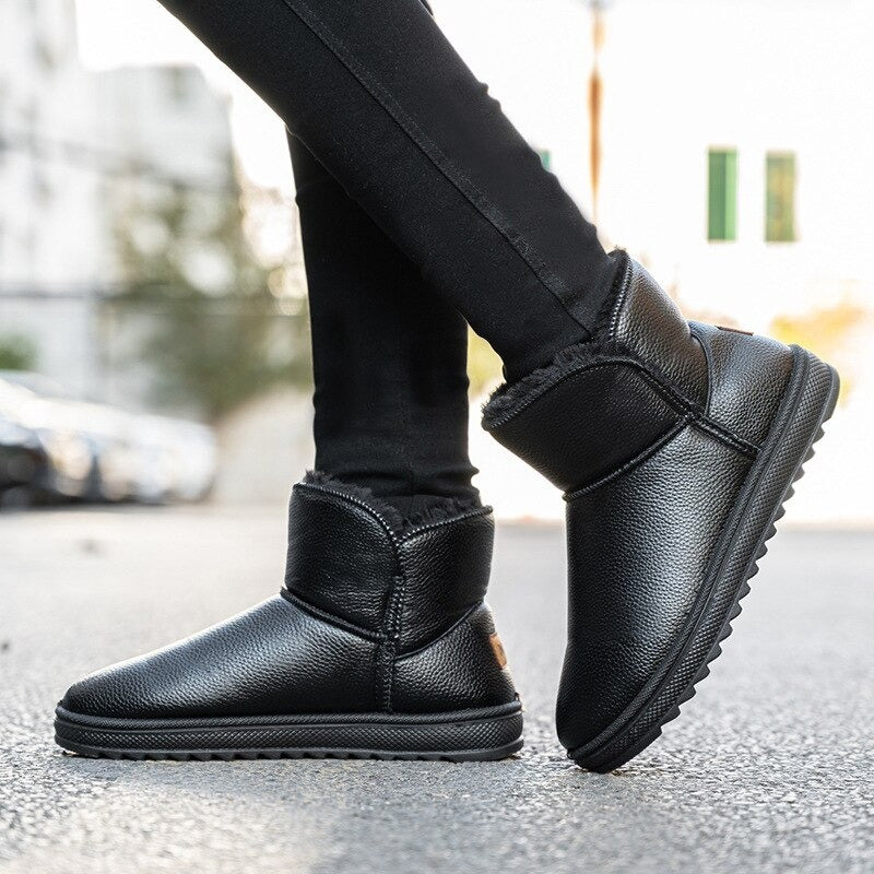 Warm Waterproof Thicked Plush Snow Boots - My Beach Shoes