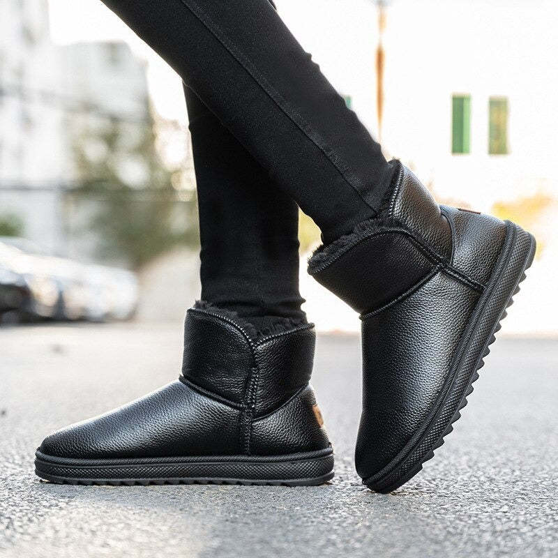 Warm Waterproof Thicked Plush Snow Boots - My Beach Shoes