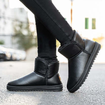 Warm Waterproof Thicked Plush Snow Boots - My Beach Shoes