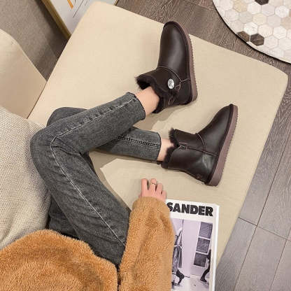 Natural Wool Lined Winter Warm Shoes - My Beach Shoes