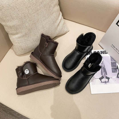 Natural Wool Lined Winter Warm Shoes - My Beach Shoes