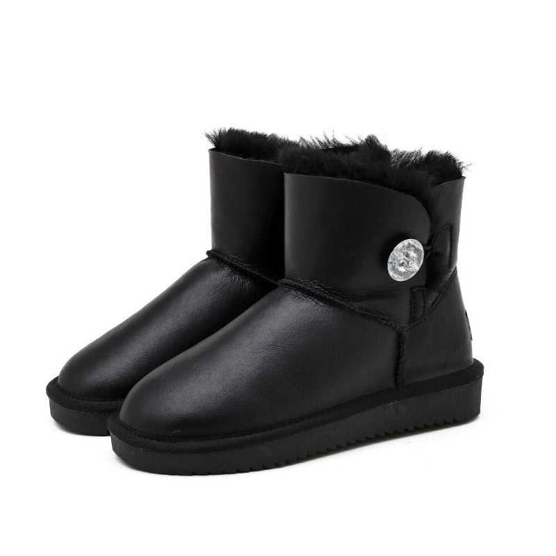 Natural Wool Lined Winter Warm Shoes - My Beach Shoes
