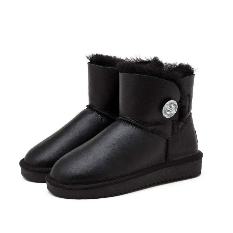 Natural Wool Lined Winter Warm Shoes - My Beach Shoes