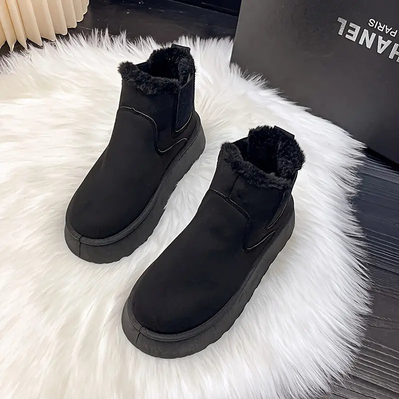 Soft Wool Lined Comfy Boots - My Beach Shoes
