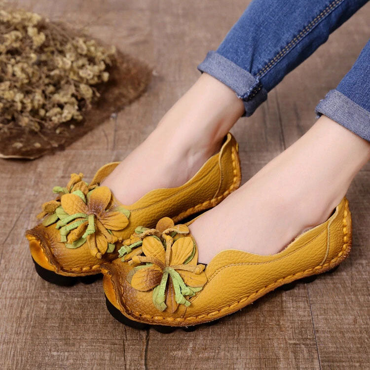 Handmade Flower Loafers-My Beach Shoes