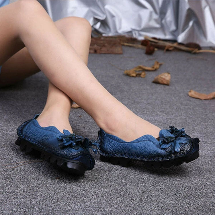 Handmade Flower Loafers - My Beach Shoes